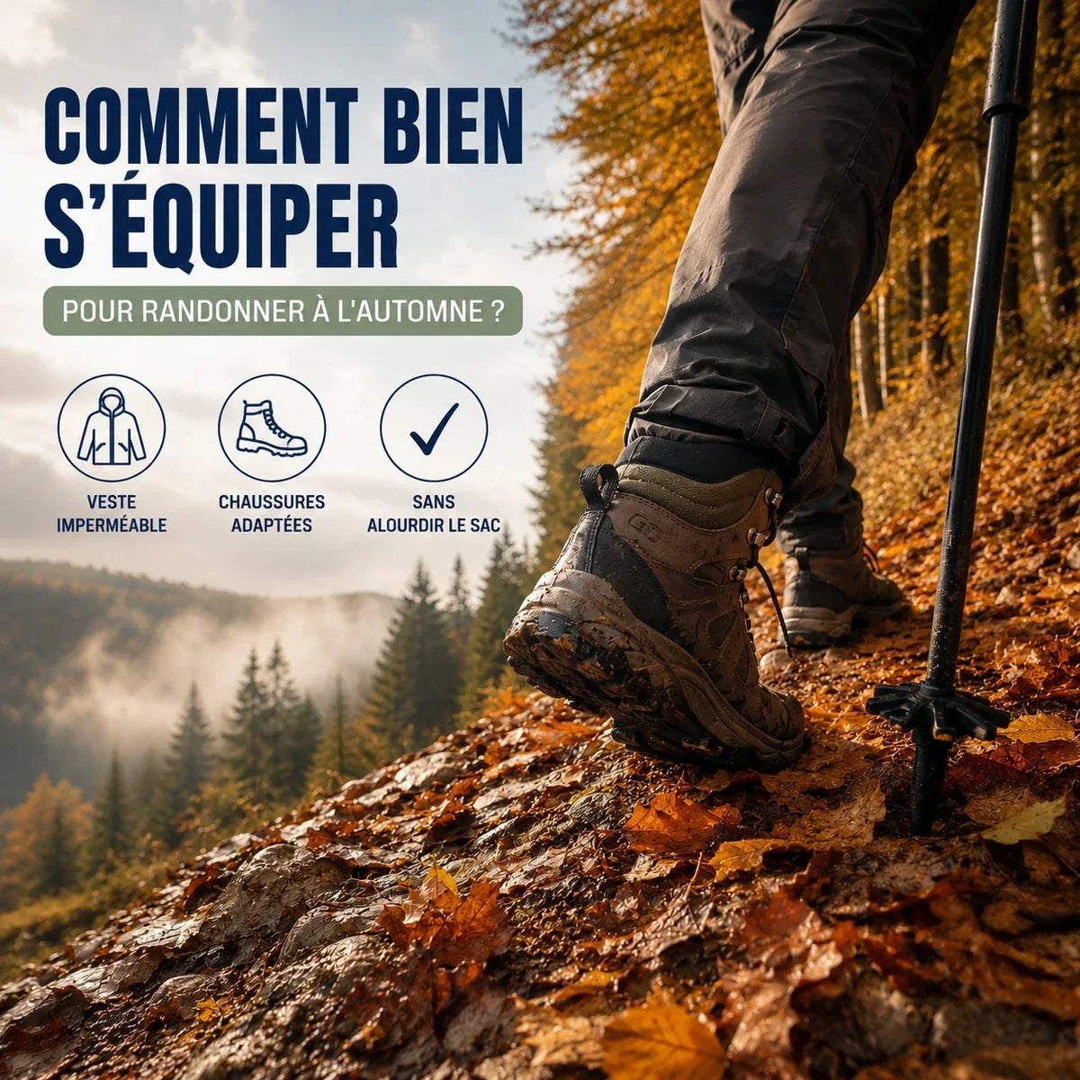 Comment bien s'équiper pour randonner à l'automne Image