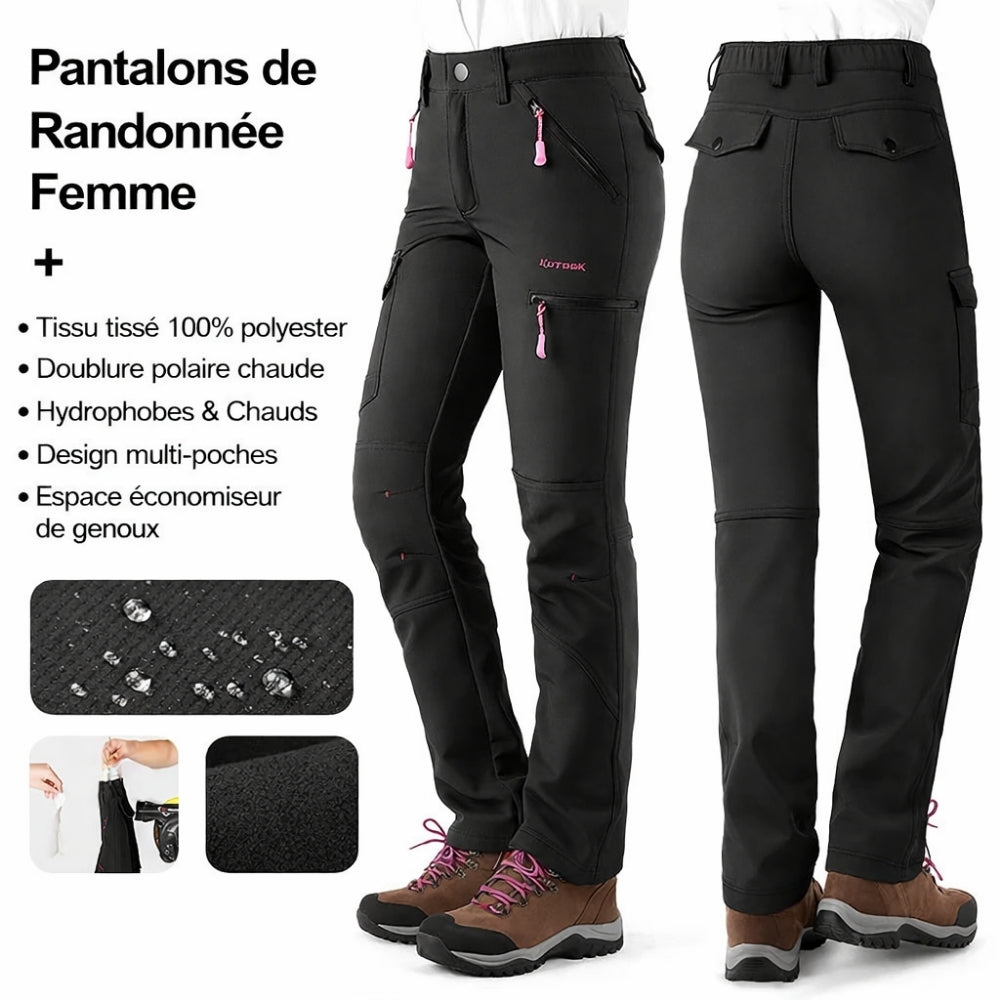Pantalon De Randonnée Femme Multipoche