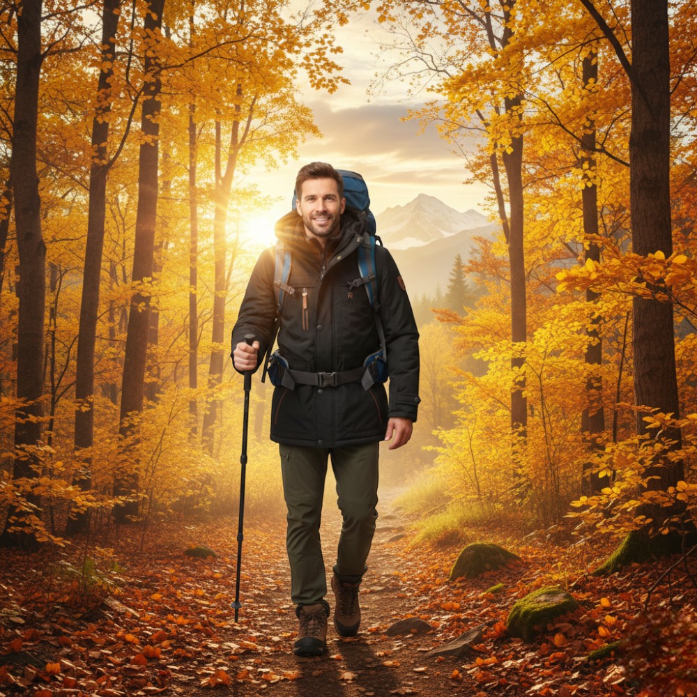 Parka De Randonnée Capuche Amovible