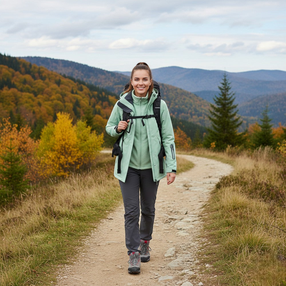 Manteau De Randonnée Doublure Polaire Femme