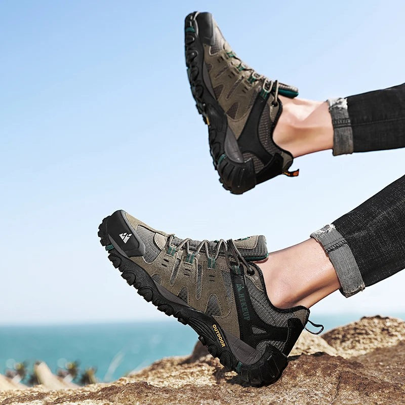 Chaussures Randonnée Homme En Cuir Suédé