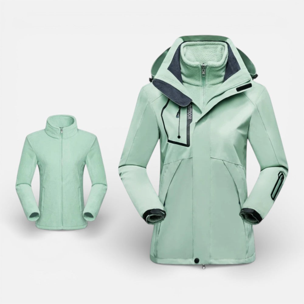 Manteau De Randonnée Doublure Polaire Femme