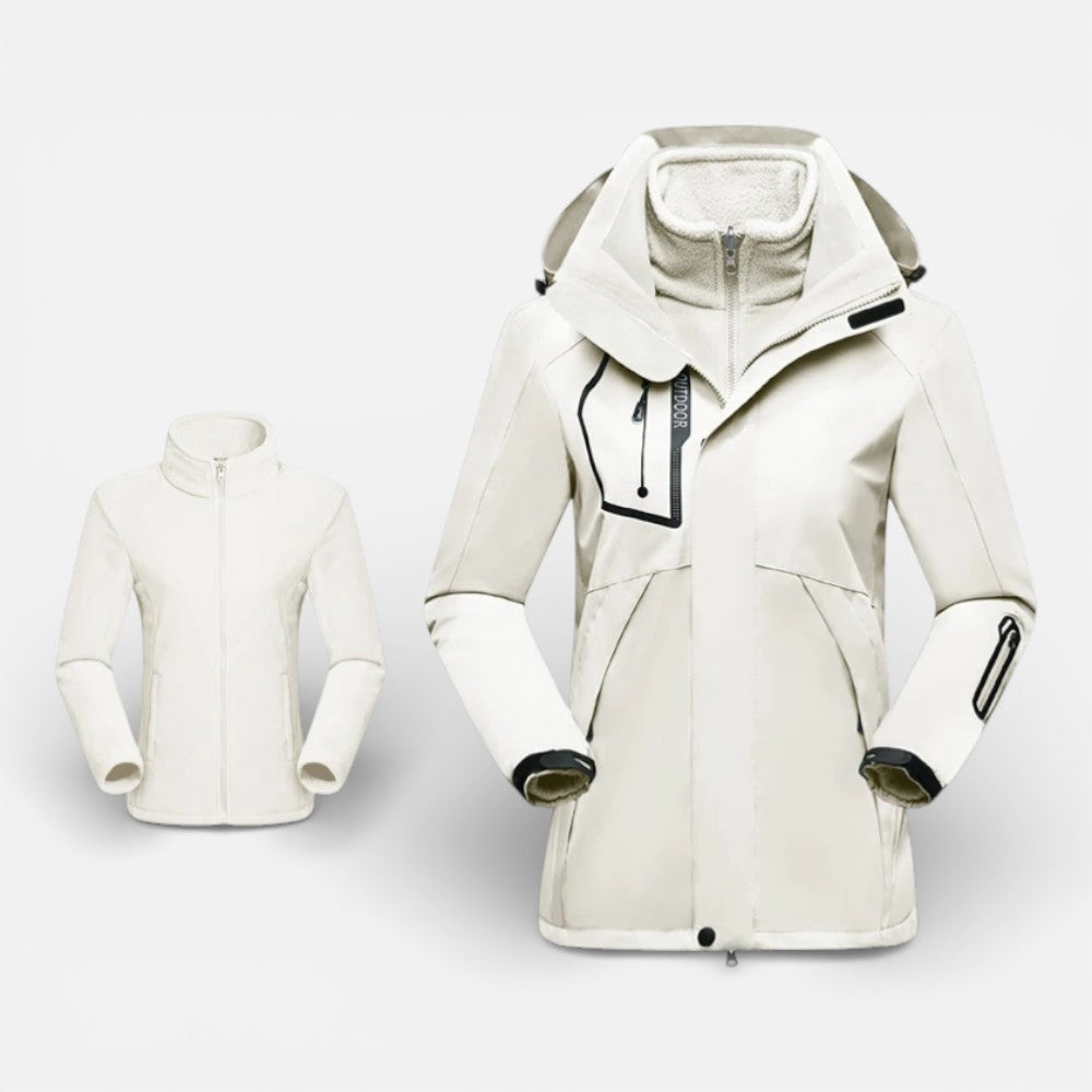 Manteau De Randonnée Doublure Polaire Femme
